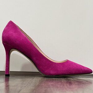 Nine West Bright Pink Suede Pumps – Size 9M